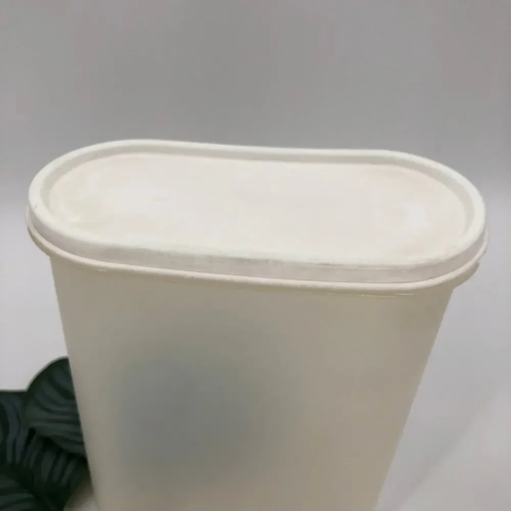 Vintage Tupperware White Snap Lid 9 3/4 Cups Module Mate 1614-21 Food Container